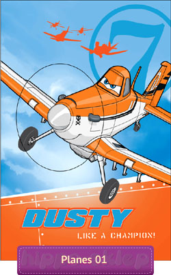 Samoloty Dusty Disney Planes mały ręcznik dla dzieci 40x60 cm