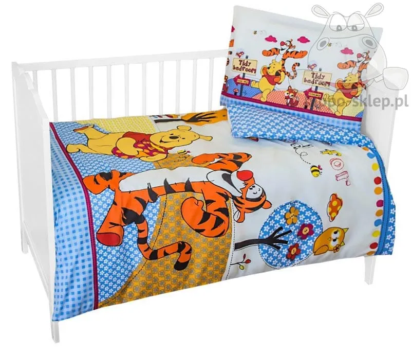 Mała pościel do łóżeczka Kubuś i Tygrysek, licencja Disney, Detexpol