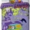 Pościel Scooby Doo Ghost 07 fioletowa, Faro