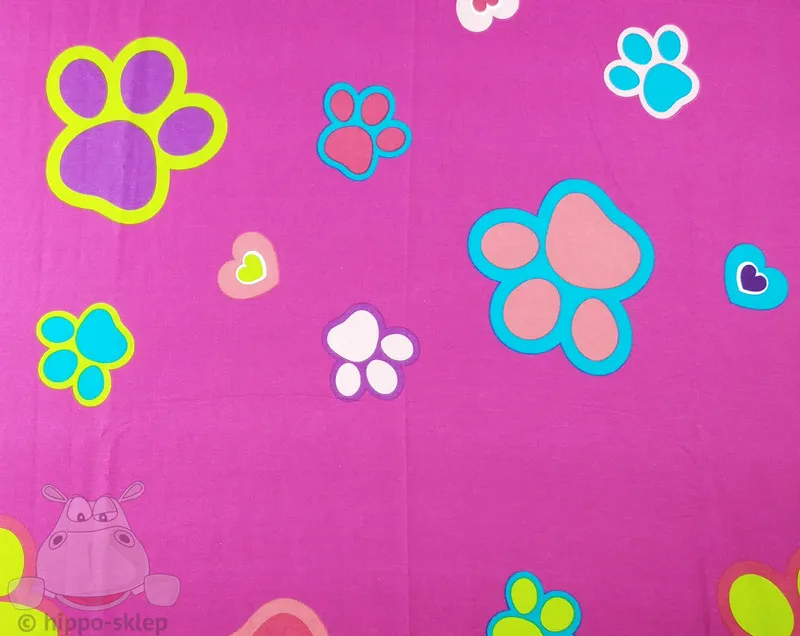 Dziecięce prześcieradła Psi Patrol, różowe