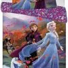 Pościel Kraina Lodu II Frozen 2 wind 140x200 fioletowa