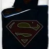 Elementy świecące w ciemności na pościeli Superman