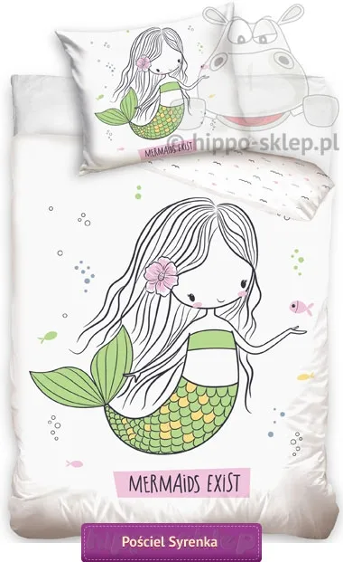 Pościel z syrenką 140x200, 150x200 lub 160x200