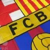 Pikowana narzuta FC Barcelona żółto - czerwona