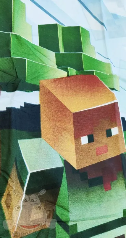 Bawełniana poszwa na kołdrę Minecraft (awers)