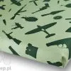 Prześcieradło w motywy wojskowe 140x200 cm, zielone