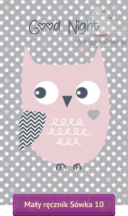 Mały ręcznik z sową 30x50 cm
