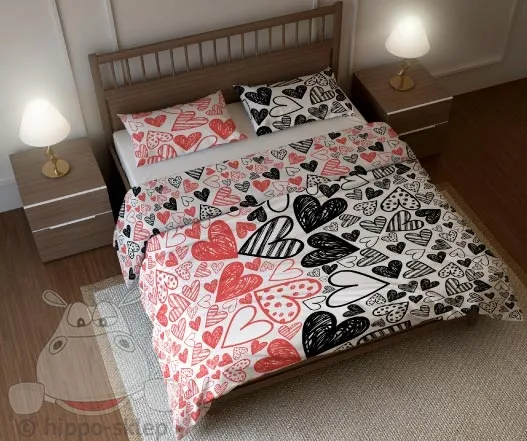 Pościel walentynkowa serduszka VAL 16-3003 5902385218207
