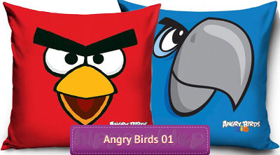 Dwustronna mała poszewka Angry Birds 8001 Rovio