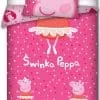 Pościel Świnka Peppa balerina 140x200 - 160x200, rózowa