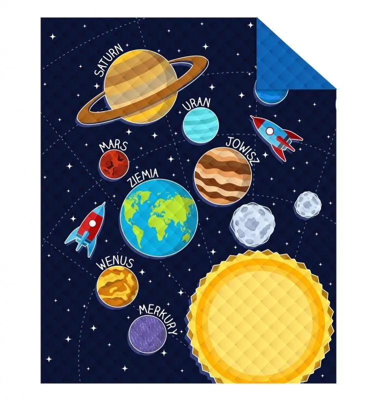 Narzuta kosmos i planety 170x210