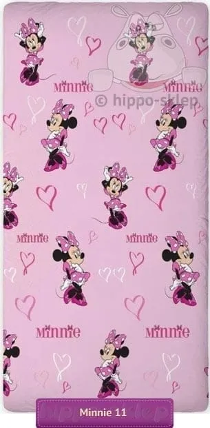 Prześcieradło z gumką Myszka Minnie 011 Faro 5907750543243