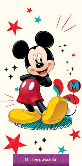 Ręcznik plażowy Myszka Mickey Disney star, Jerry Fabrics