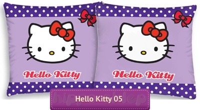 Dwustronna powłoczka dziecięca Hello Kitty, fioletowa