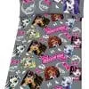 Dwustronna pościel Monster High 160x200 i 140x200, szara