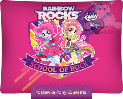 Poszewka Equestria Girls Pony 70x80, 50x60 lub 50x80, rózowa