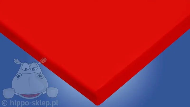 Czerwone prześcieradło z bawełny 140x200 cm