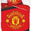 Pościel Manchester United 140x200 lub 160x200, czerwona