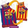 Piłkarska pościel FC Barcelona 160x200, wzór obustronny