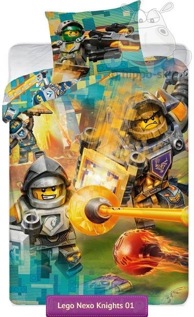 Pościel dla dzieci Lego Nexo LEG 383BL, Character World 5055285398996