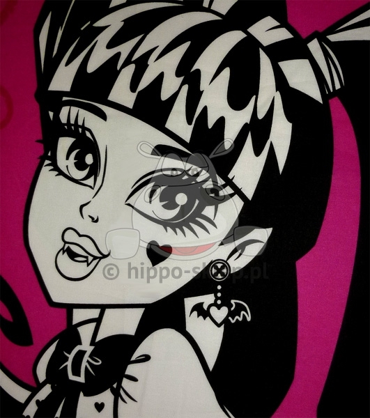 Drakulaura nadruk na pościeli z Monster High