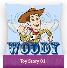Poszewka Toy Story - Chudy (Disney) 40x40, niebieska