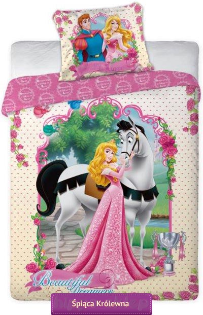 Pościel Śpiąca Królewna 140x200 Księżniczka Disney-a