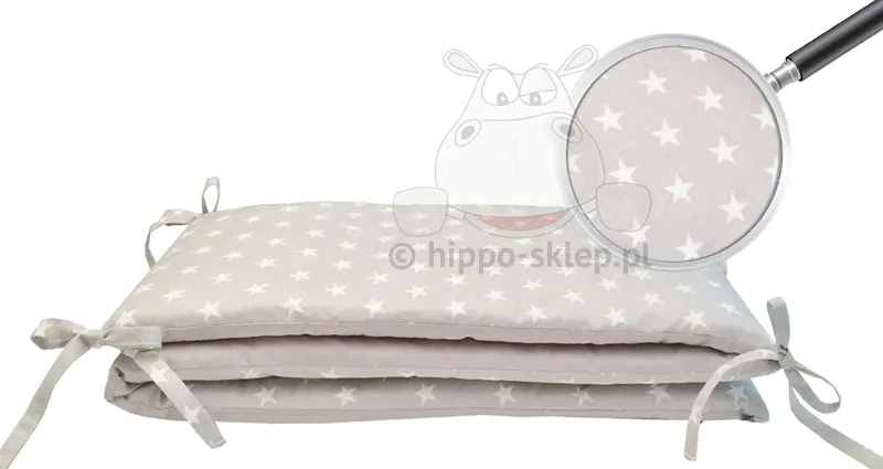 Ochraniacz do pościeli do łóżeczka w gwiazdki