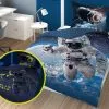 Komplet pościeli świecącej z kosmonautą 150x200 lub 160x200