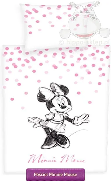 Pościel dla dziewczynki Myszka Minnie retro Herding 4478423 077
