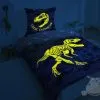 Pościel z dinozaurem T-rex - elementy świecące w ciemności