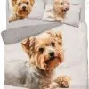 Pościel ze szczeniakiem Yorka 150x200 i 160x200