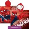 Ręcznik ponczo ze Spidermanem 55x110, czerwony