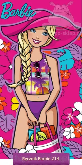 Ręcznik dziecięcy z Barbie 821-214 Mattel 5991328212143 Setino