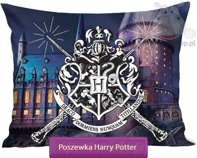 Bawełniana poszewka Harry Potter 70x80, 50x60 lub 50x80, niebieska
