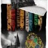 Pościel Harry Potter Hogwart 160x200 lub 140x200, czarna