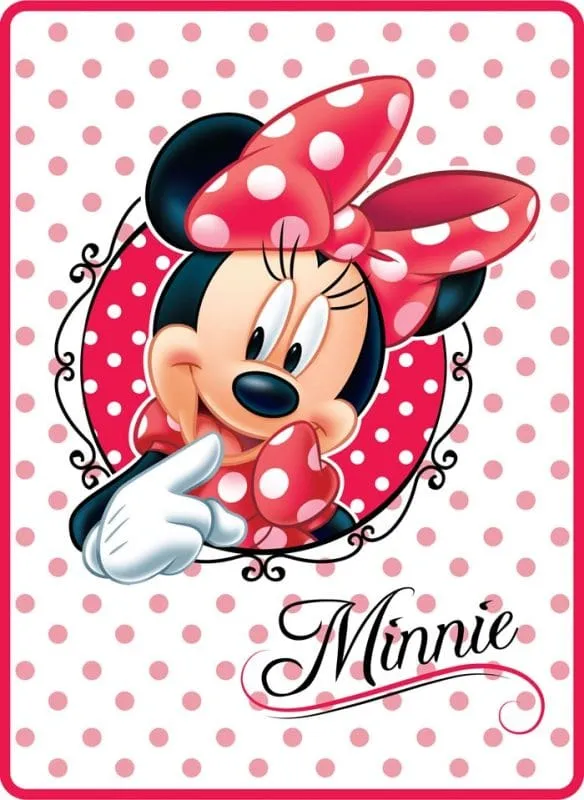 Koc akrylowy Myszka Minnie Disney STC 02B Detexpol 5901685603546