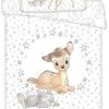 Pościel niemowlęca Bambi 100x135, szara
