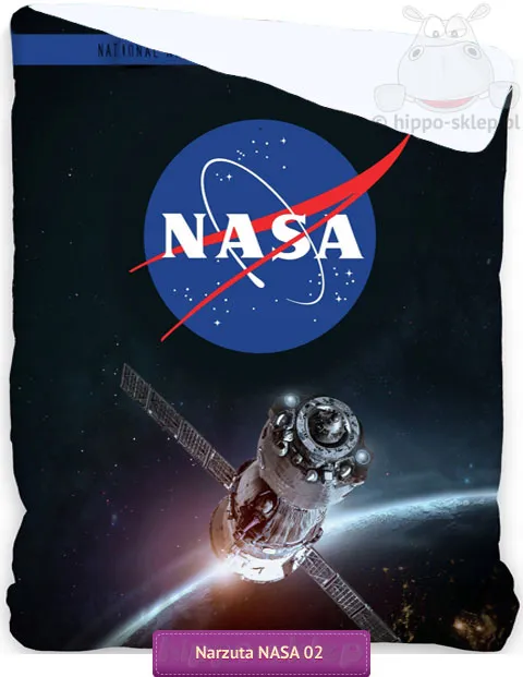 Narzuta na łóżko NASA 140x195, granatowa