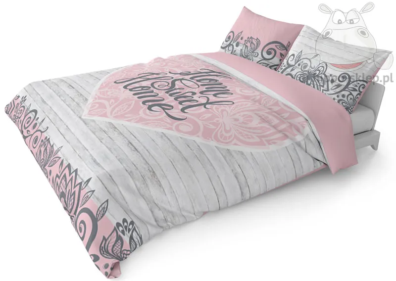 Wzorzyste pościele Home Sweet Home 180x200