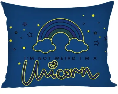 Poszewka z jednorożcem elementy świecące