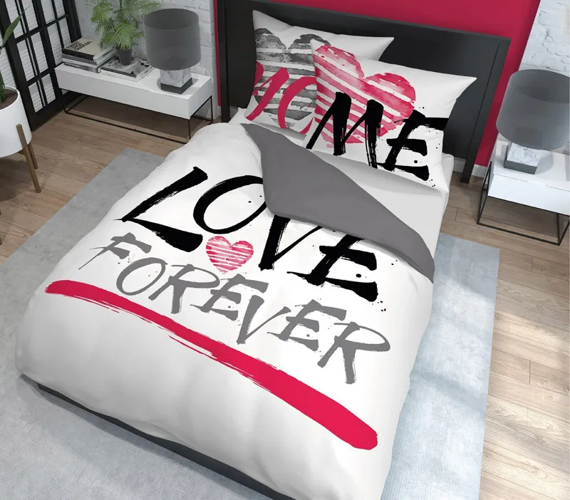 Pościel Love forever dla par 180x200, 200x200 lub 220x200