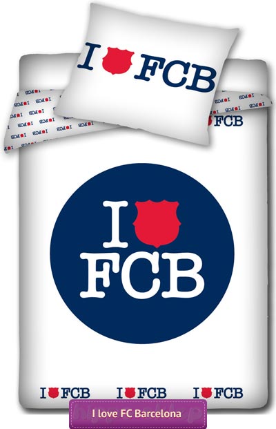 Klubowa pościel piłkarska FC Barcelona I love FCB 3007