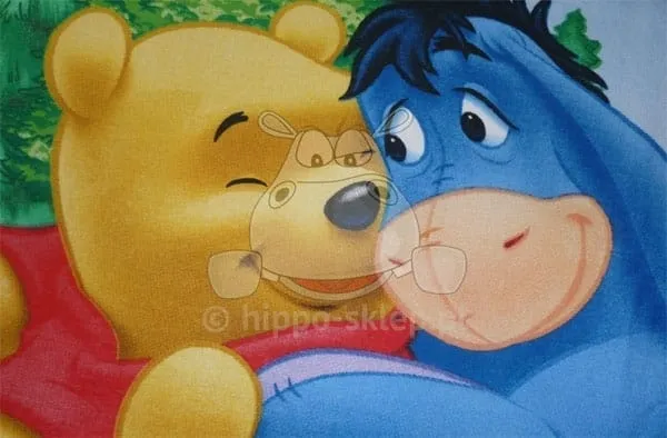 Kubuś Puchatek z Tygryskiem wzór na poszewce