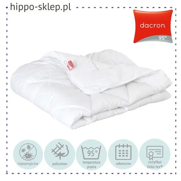 Kołdra całoroczna Dacron 95ºC biała 5903753001988 Poldaun