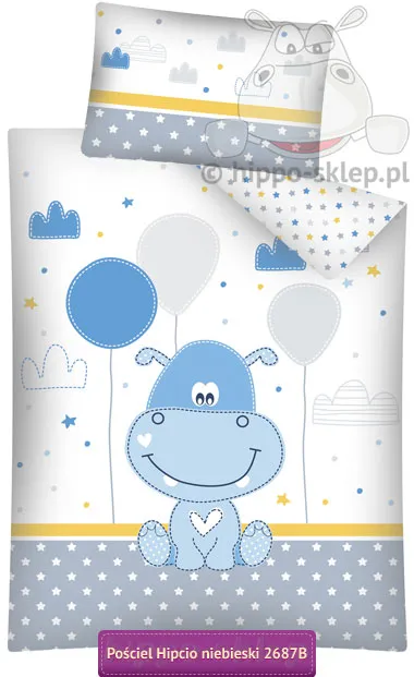 Mała pościel z różowym hipciem 2687 B Detexpol 5901685632164