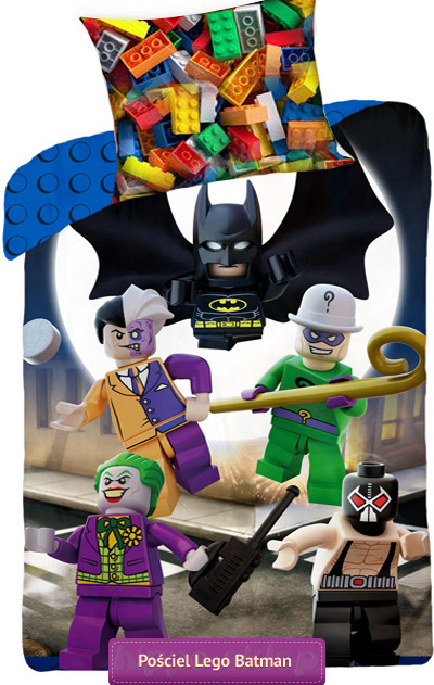 Pościel Lego Batman DC Comics 5055285392772 Character World