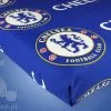 Chelsea Londyn prześcieradło 140x200 niebieskie