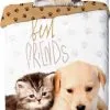 Pościel Best Friends labrador i kot 160x200 i 140x200