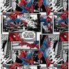 Prześcieradło Spider-Man Mega 90x200 z gumką, szare
